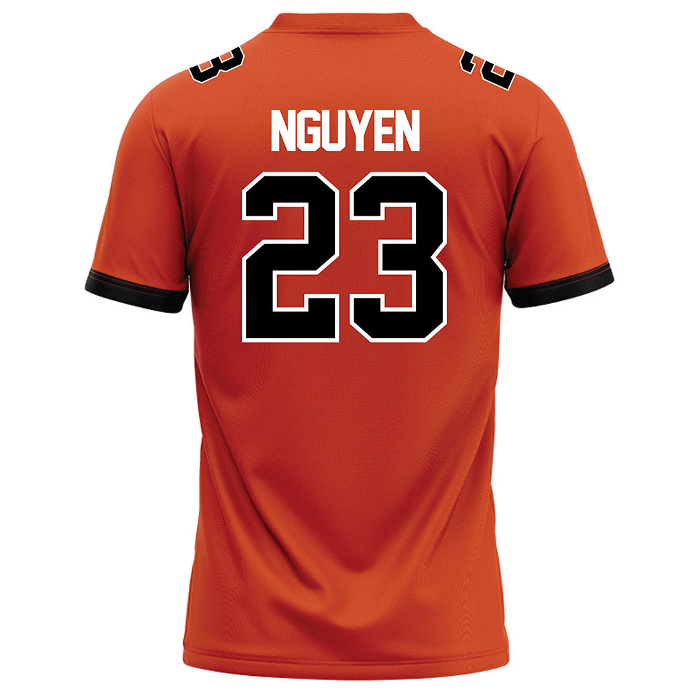 Campbell - NCAA Football : Kyle Nguyen - Orange Football Jersey-1