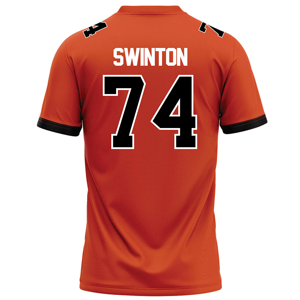 Campbell - NCAA Football : Rahshad Swinton - Orange Football Jersey-1