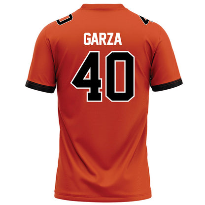 Campbell - NCAA Football : Justin Garza - Orange Football Jersey-1
