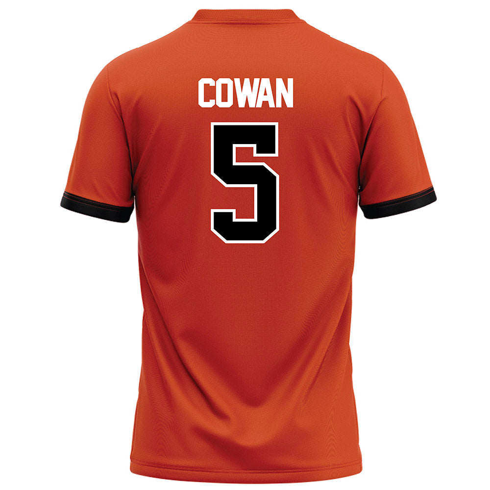 Campbell - NCAA Football : Javon Cowan - Orange Football Jersey-1