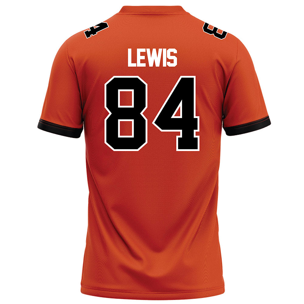 Campbell - NCAA Football : Daniel Lewis - Orange Football Jersey-1