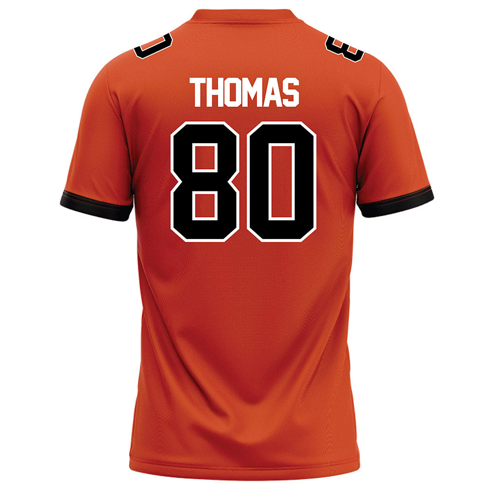 Campbell - NCAA Football : Malachi Thomas - Orange Football Jersey-1
