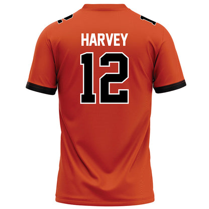 Campbell - NCAA Football : Grayson Harvey - Orange Football Jersey-1