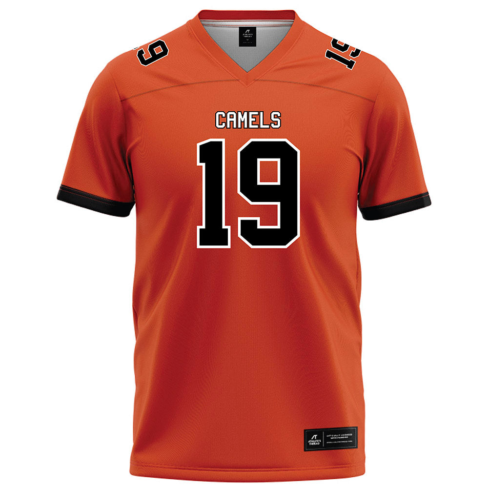Campbell - NCAA Football : Lucas Wynn - Orange Football Jersey-0