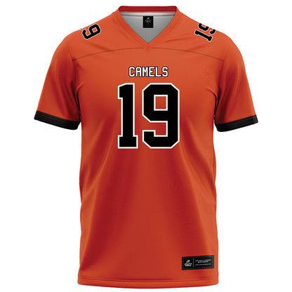 Campbell - NCAA Football : Lucas Wynn - Orange Football Jersey-0