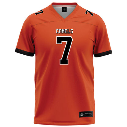 Campbell - NCAA Football : Omarion Lewis - Orange Football Jersey-0