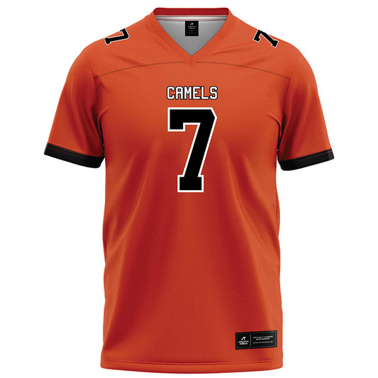 Campbell - NCAA Football : Omarion Lewis - Orange Football Jersey-0