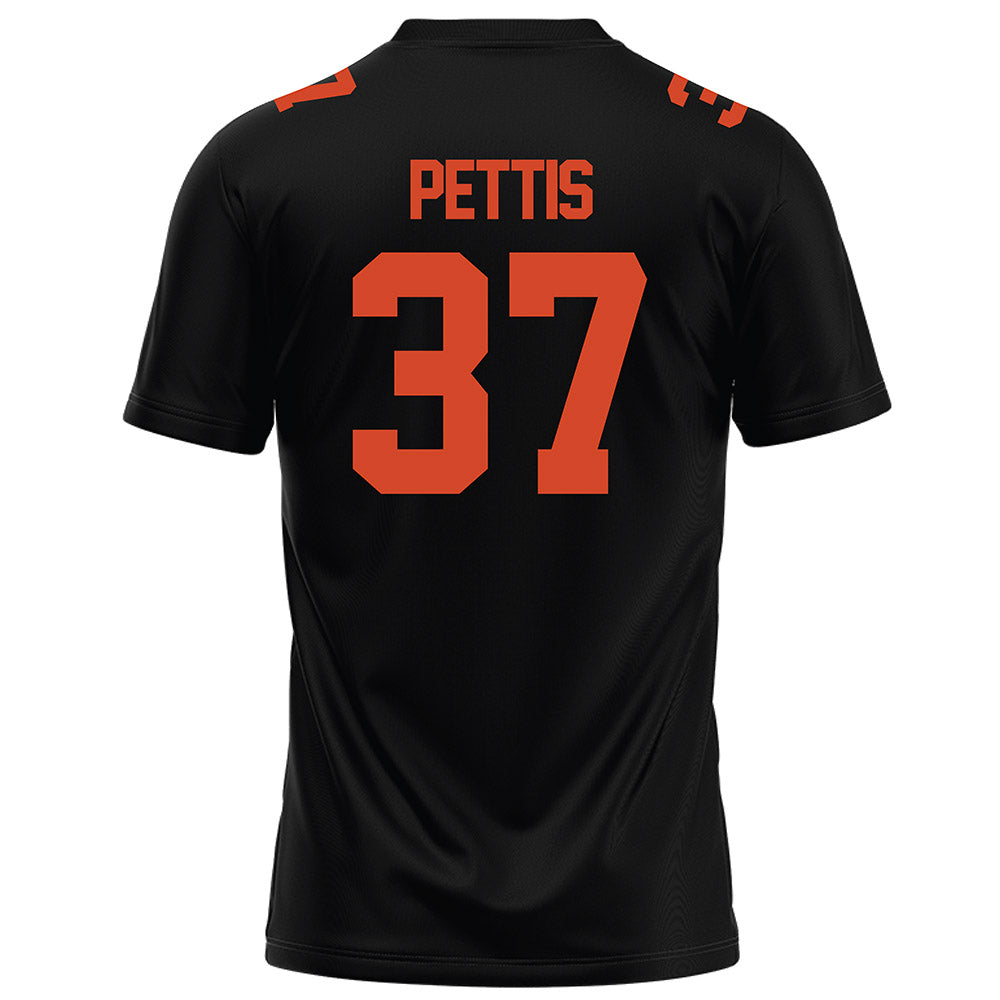 Campbell - NCAA Football : DaVonyae Pettis - Black Football Jersey-1