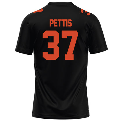 Campbell - NCAA Football : DaVonyae Pettis - Black Football Jersey-1
