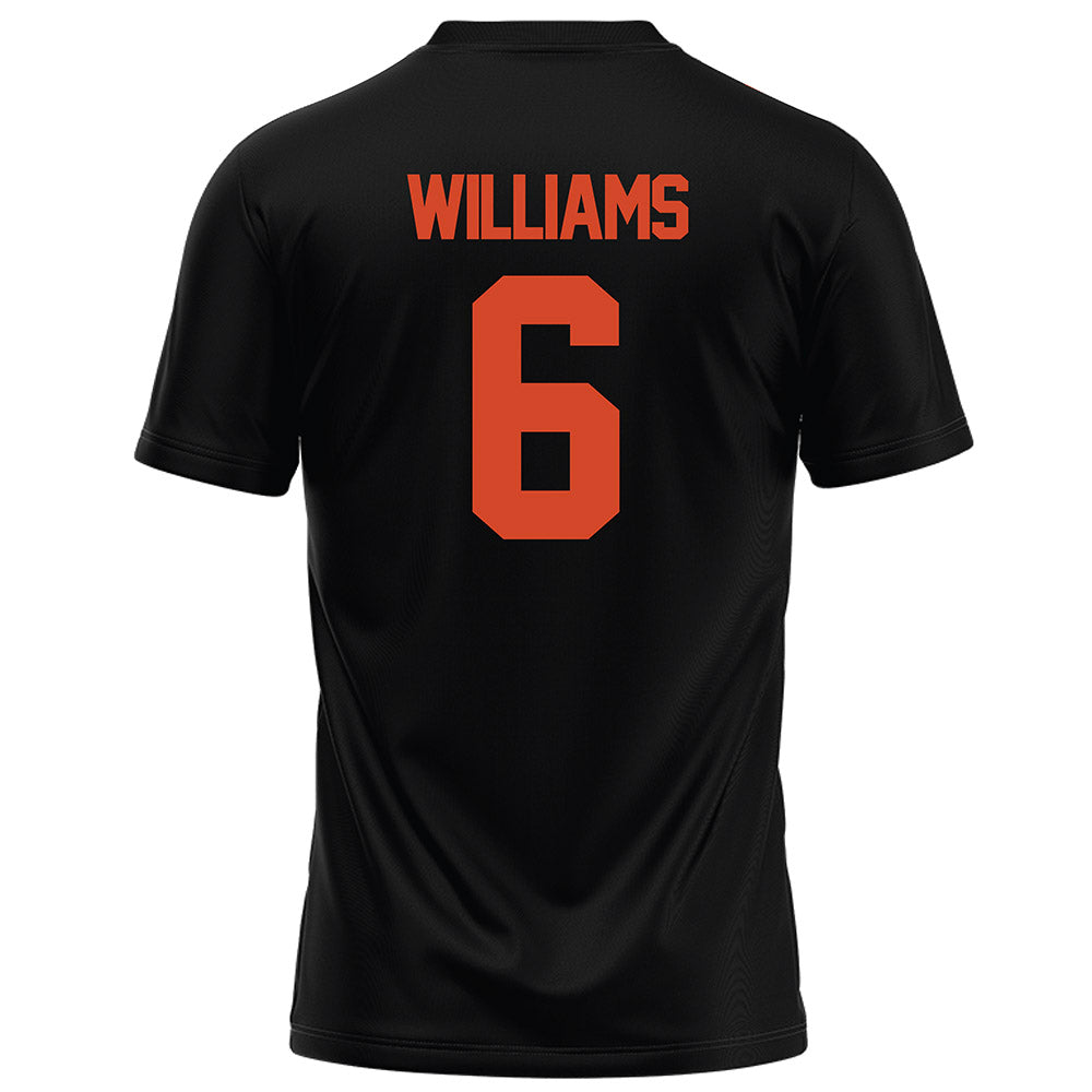 Campbell - NCAA Football : Kareem Williams - Black Football Jersey-1