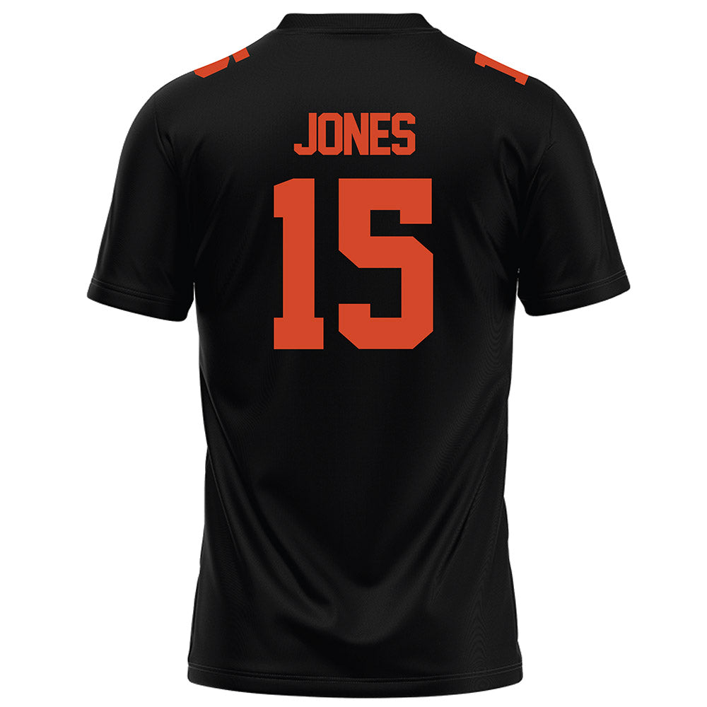 Campbell - NCAA Football : Jordan Jones - Black Football Jersey-1
