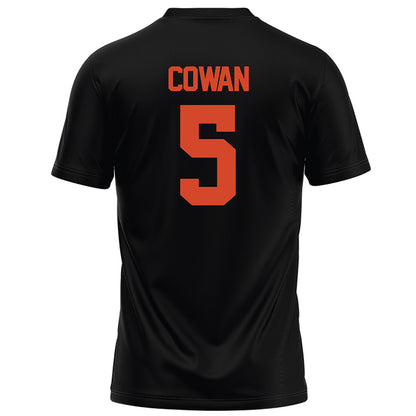 Campbell - NCAA Football : Javon Cowan - Black Football Jersey-1