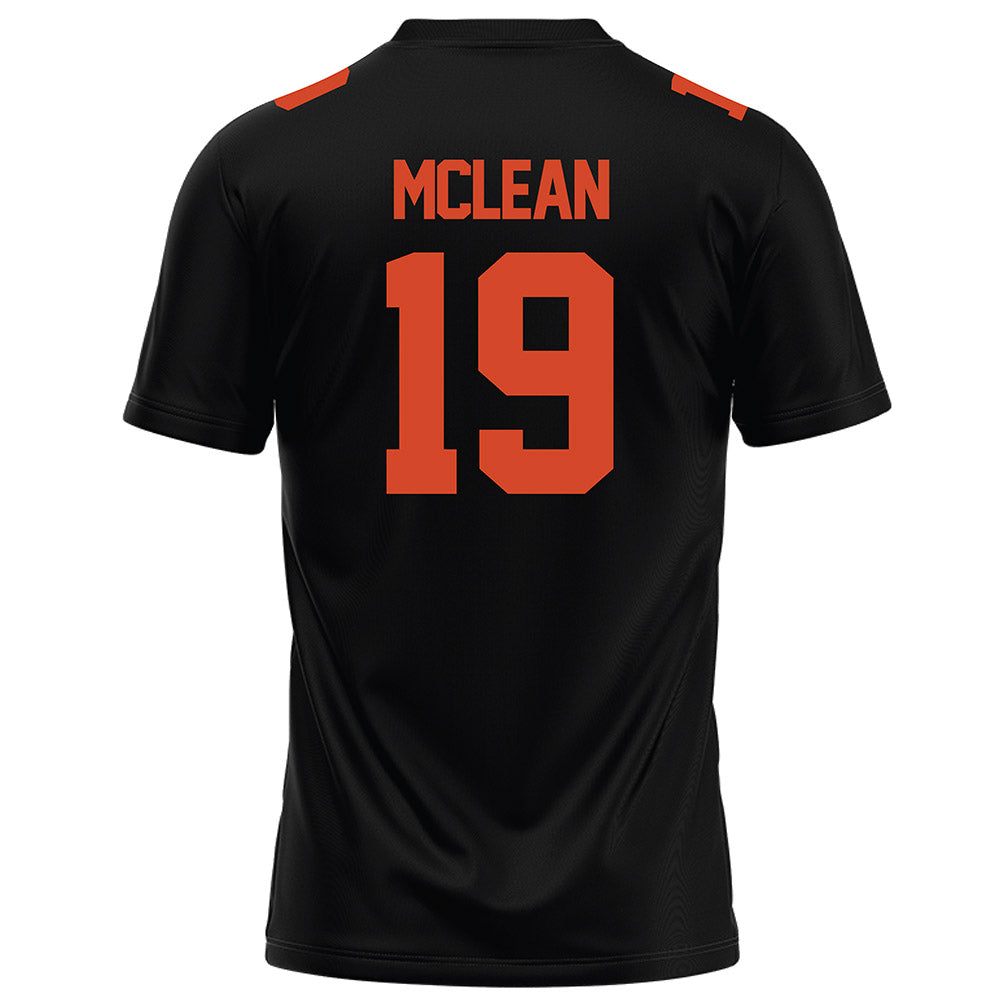 Campbell - NCAA Football : Dominic McLean - Black Football Jersey-1