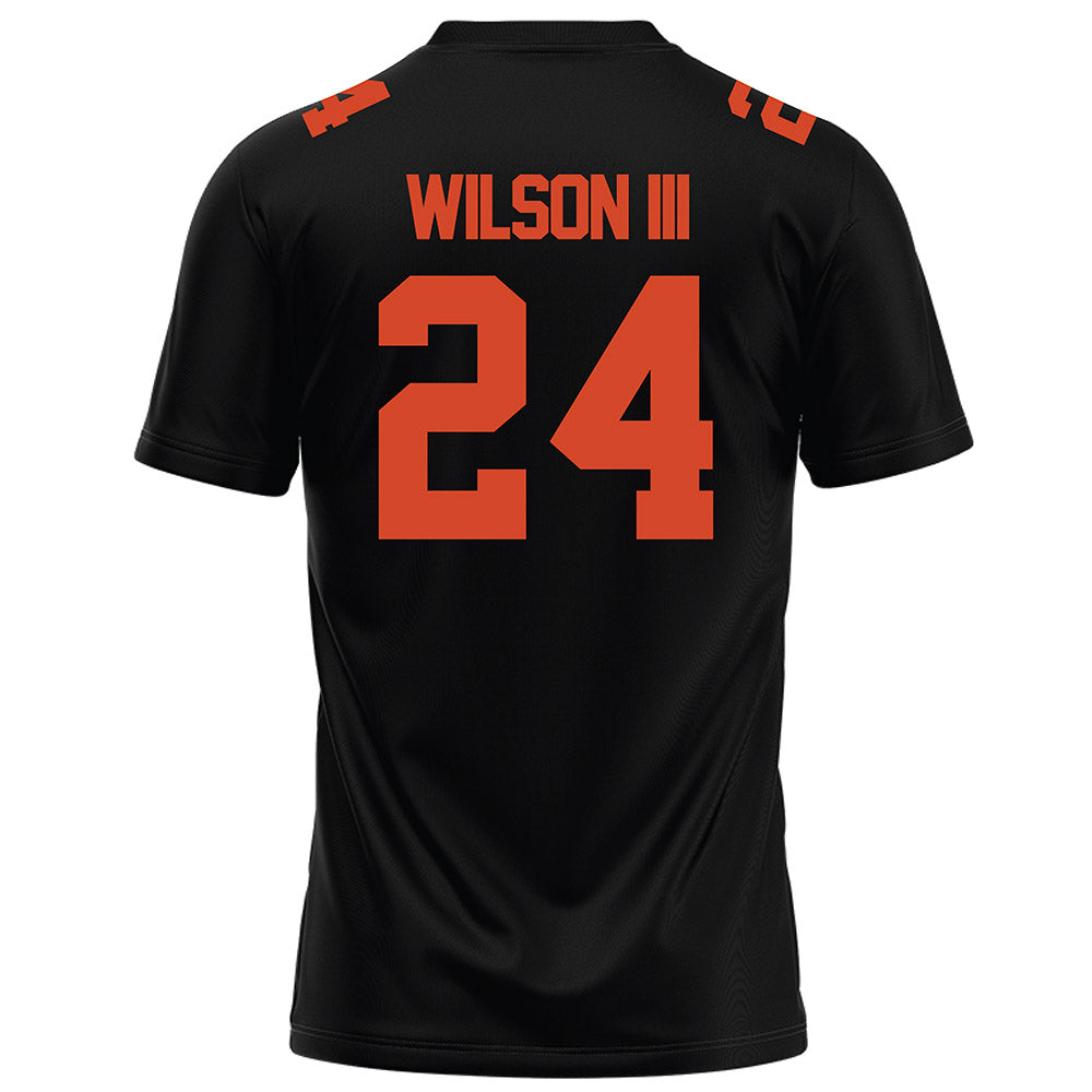 Campbell - NCAA Football : Wilson Wilson III - Black Football Jersey-1