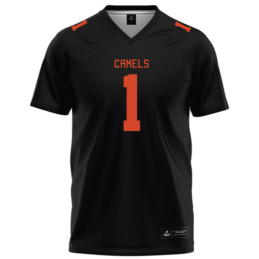 Campbell - NCAA Football : Spencer Jones - Black Football Jersey-0