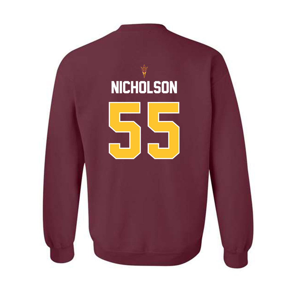 Arizona State - NCAA Football : Niniva Nicholson - Replica Shersey Crewneck Sweatshirt-1
