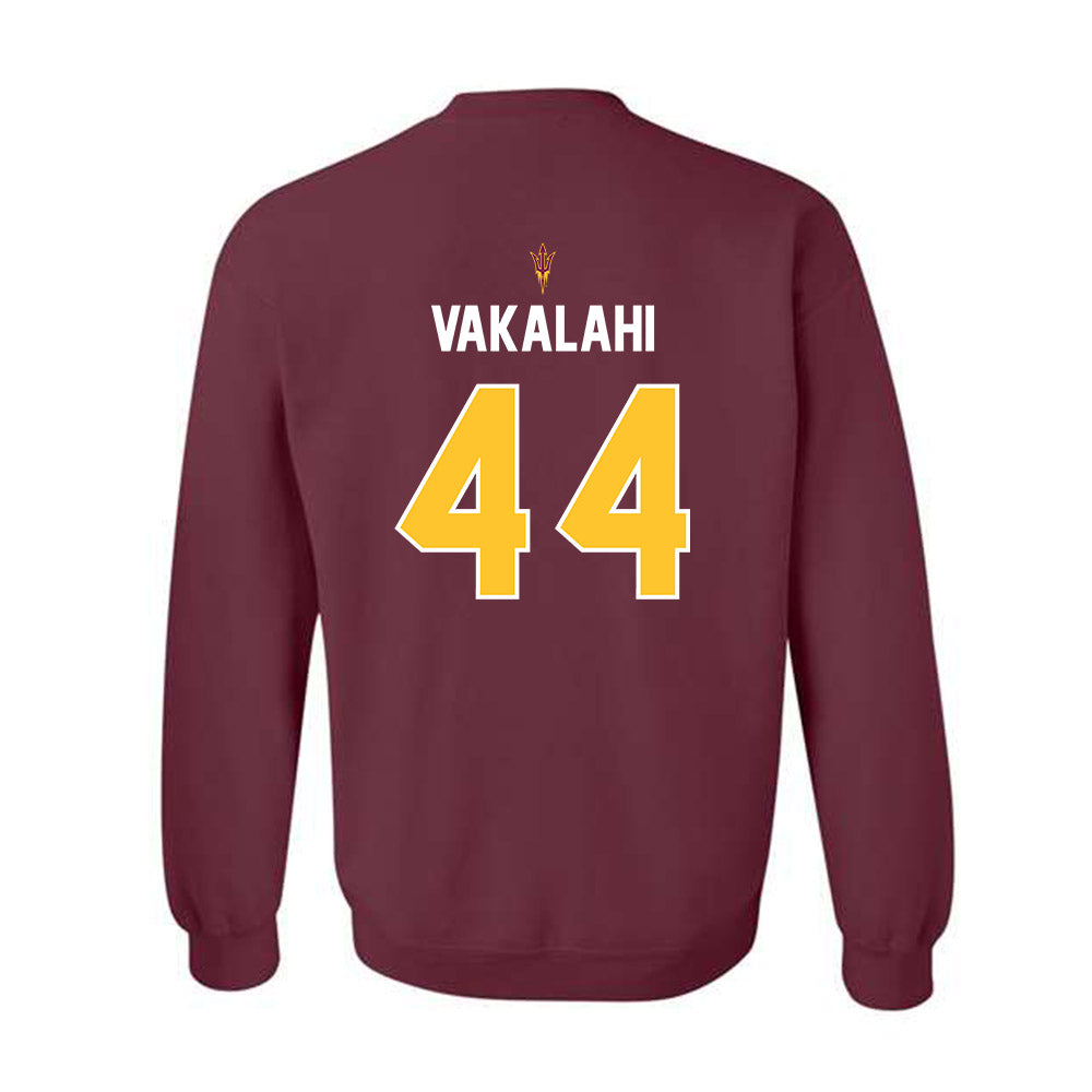 Arizona State - NCAA Football : Kirtland Vakalahi - Replica Shersey Crewneck Sweatshirt-1
