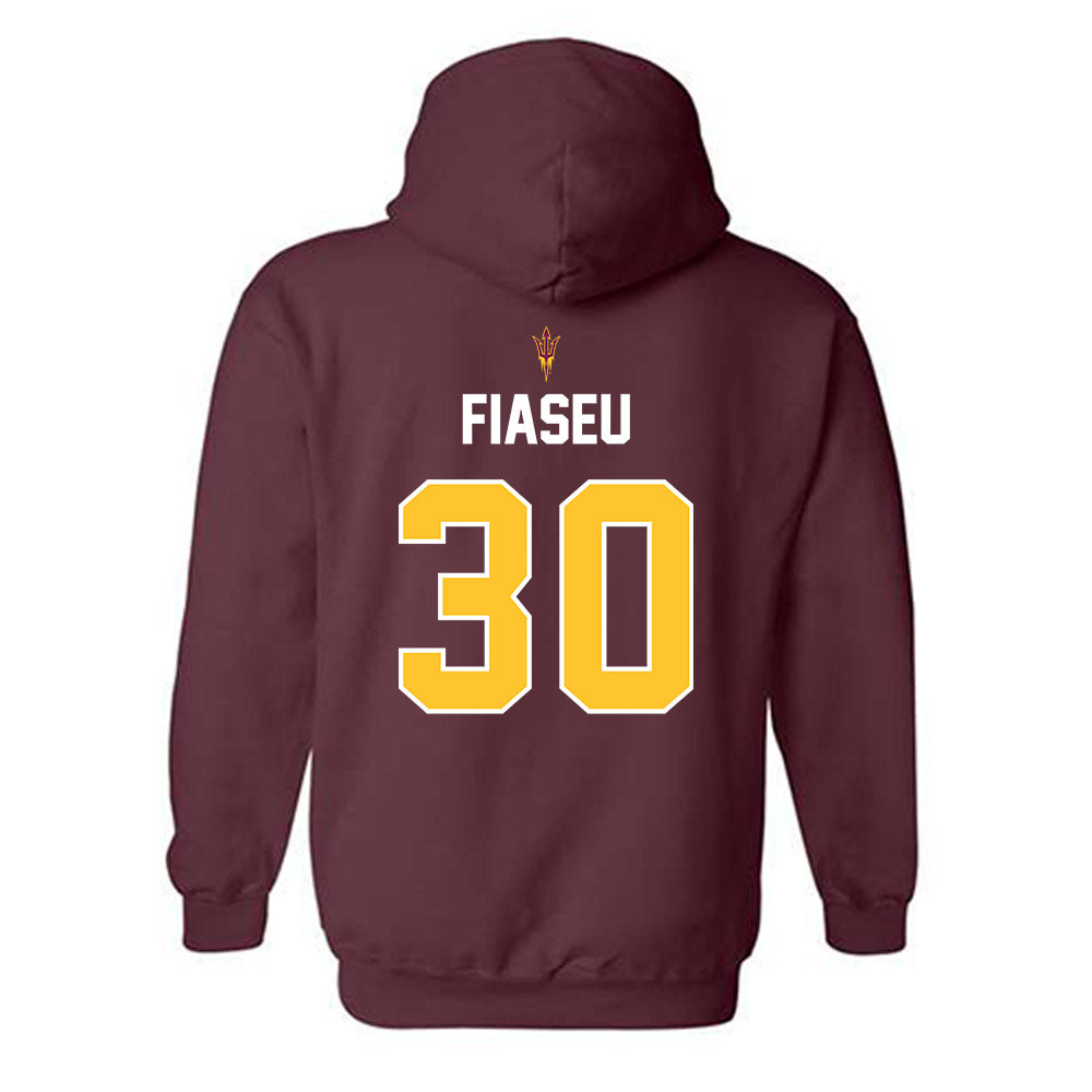 Arizona State - NCAA Football : Zyrus Fiaseu - Replica Shersey Hooded Sweatshirt