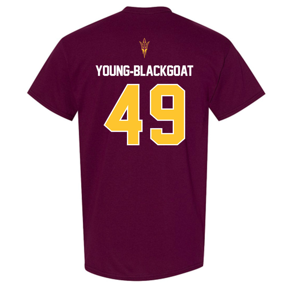 Arizona State - NCAA Football : Prayer Young-Blackgoat - Replica Shersey T-Shirt-1