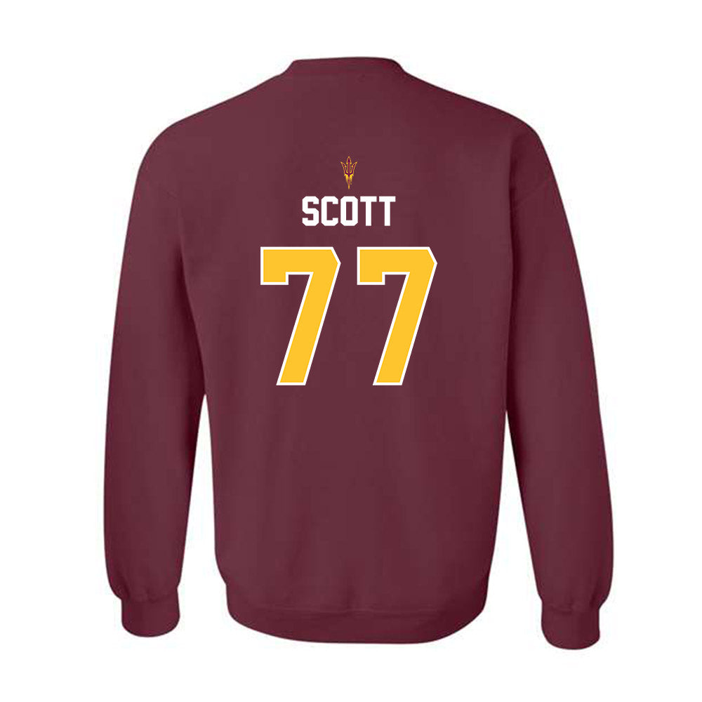 Arizona State - NCAA Football : Kyle Scott - Replica Shersey Crewneck Sweatshirt-1