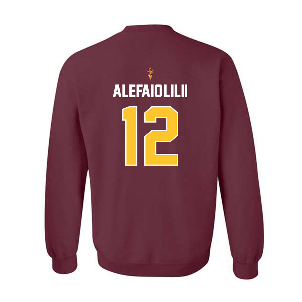 Arizona State - NCAA Football : Benjamin Alefaio-Lilii - Replica Shersey Crewneck Sweatshirt-1