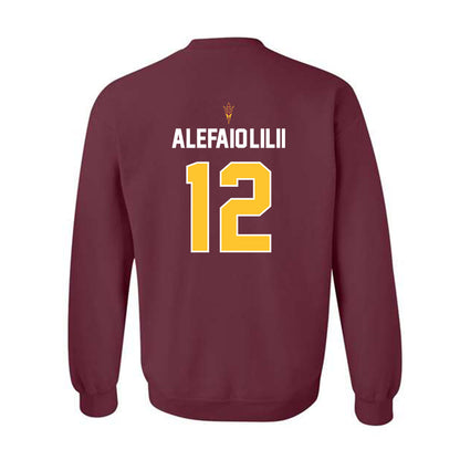 Arizona State - NCAA Football : Benjamin Alefaio-Lilii - Replica Shersey Crewneck Sweatshirt-1