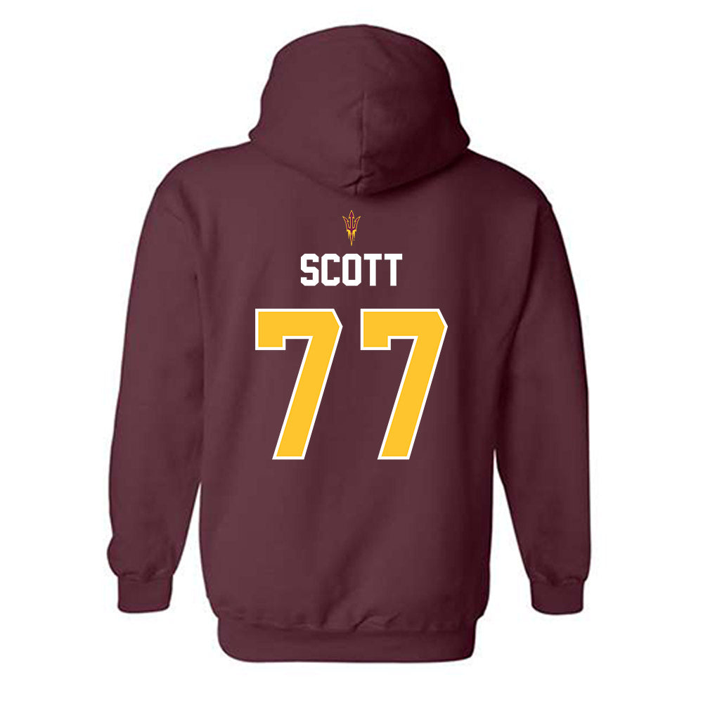 Arizona State - NCAA Football : Kyle Scott - Replica Shersey Hooded Sweatshirt-1
