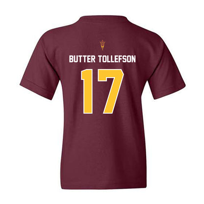 Arizona State - NCAA Football : Michael "Butter" Tollefson - Replica Shersey Youth T-Shirt-1