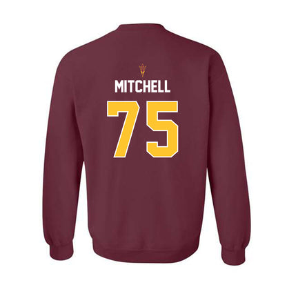 Arizona State - NCAA Football : Jarmaine Mitchell - Replica Shersey Crewneck Sweatshirt-1