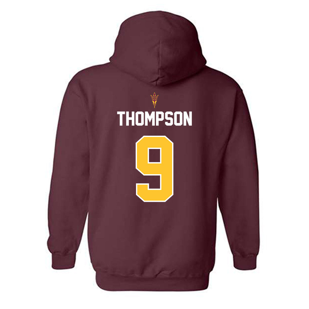 Arizona State - NCAA Football : Jalen Thompson - Replica Shersey Hooded Sweatshirt-1