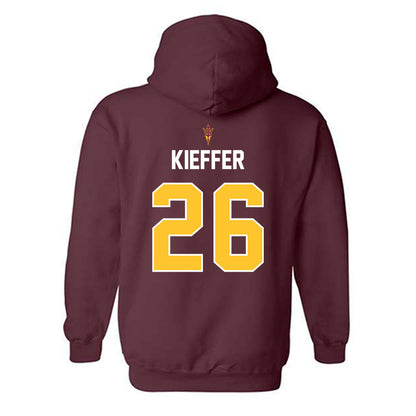 Arizona State - NCAA Football : Carston Kieffer - Replica Shersey Hooded Sweatshirt-1