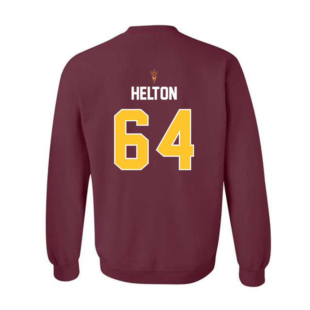 Arizona State - NCAA Football : Wade Helton - Replica Shersey Crewneck Sweatshirt-1
