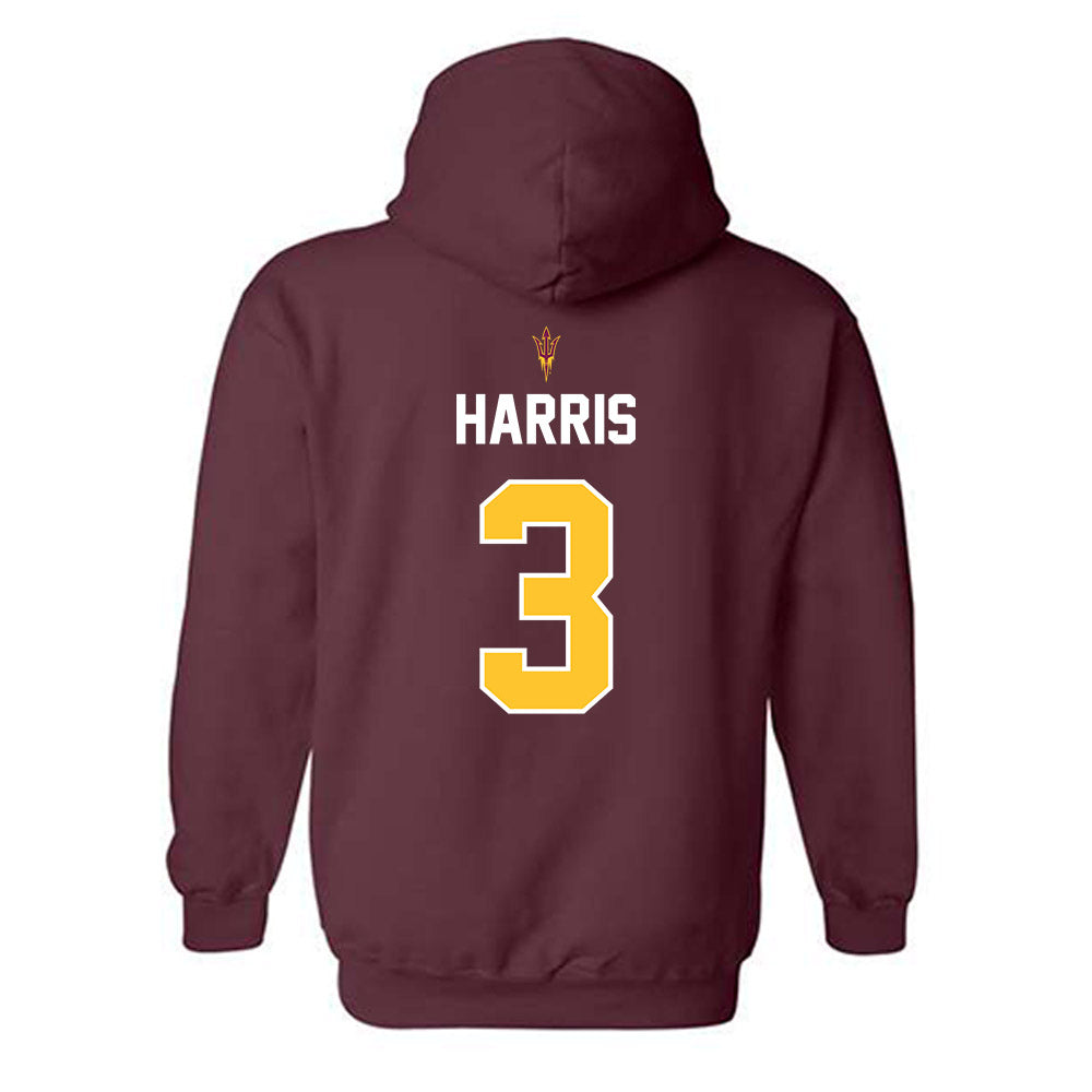 Arizona State - NCAA Football : Reed Harris - Replica Shersey Hooded Sweatshirt-1