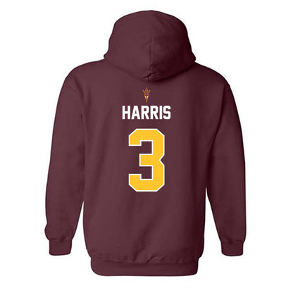 Arizona State - NCAA Football : Reed Harris - Replica Shersey Hooded Sweatshirt-1