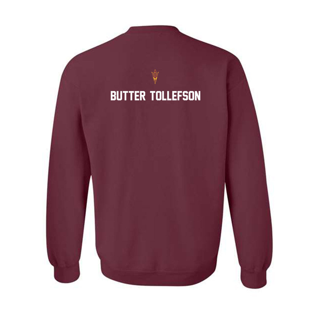 Arizona State - NCAA Football : Michael "Butter" Tollefson - Replica Shersey Crewneck Sweatshirt-1