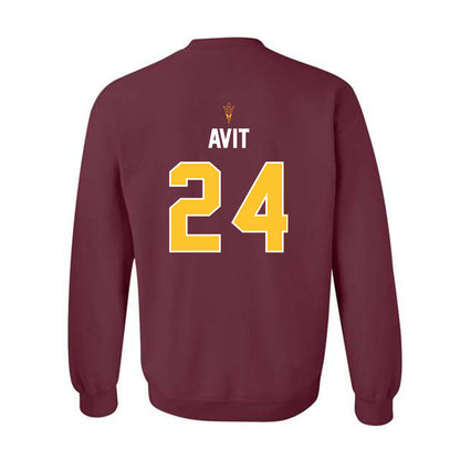 Arizona State - NCAA Football : David Avit - Replica Shersey Crewneck Sweatshirt-1