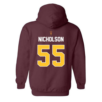Arizona State - NCAA Football : Niniva Nicholson - Replica Shersey Hooded Sweatshirt-1