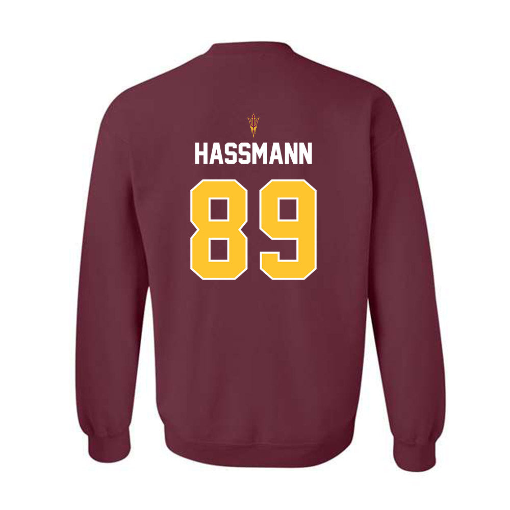 Arizona State - NCAA Football : Harry Hassmann - Replica Shersey Crewneck Sweatshirt-1