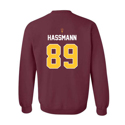 Arizona State - NCAA Football : Harry Hassmann - Replica Shersey Crewneck Sweatshirt-1