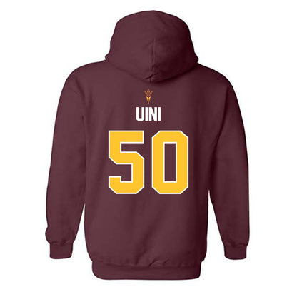 Arizona State - NCAA Football : Marques Uini - Replica Shersey Hooded Sweatshirt-1