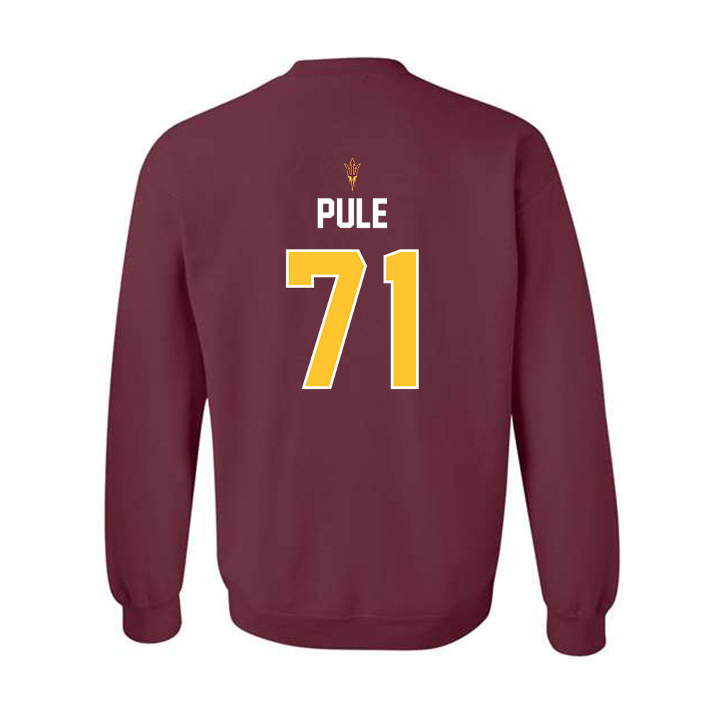 Arizona State - NCAA Football : Makua Pule - Replica Shersey Crewneck Sweatshirt