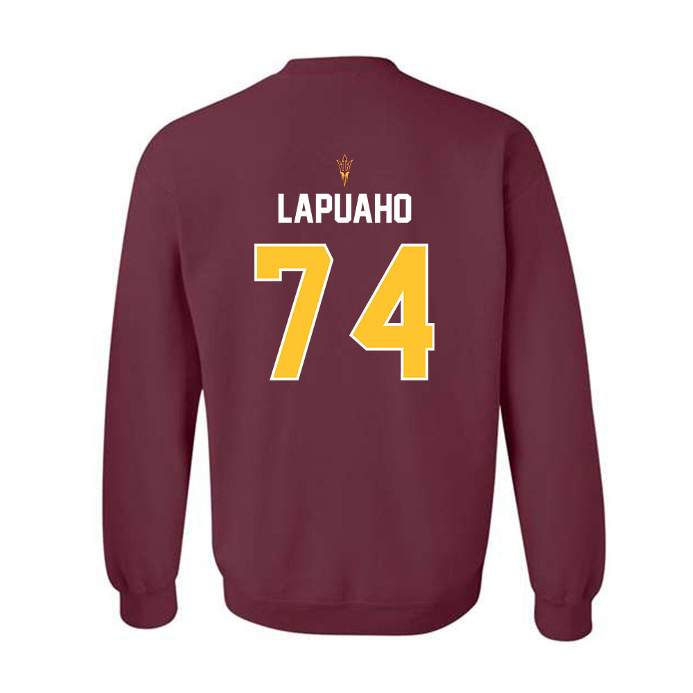 Arizona State - NCAA Football : Siosaia Lapuaho - Replica Shersey Crewneck Sweatshirt-1