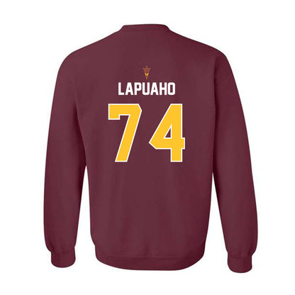 Arizona State - NCAA Football : Siosaia Lapuaho - Replica Shersey Crewneck Sweatshirt-1