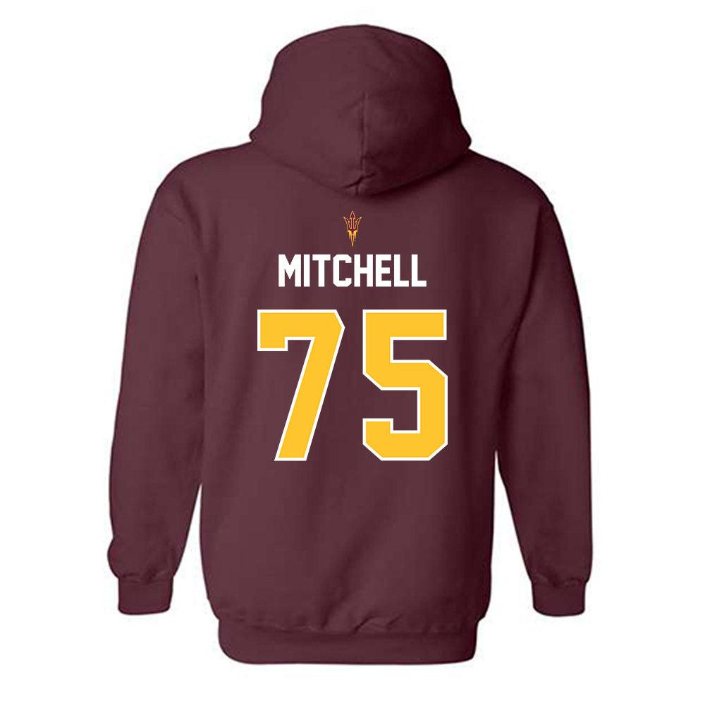 Arizona State - NCAA Football : Jarmaine Mitchell - Replica Shersey Hooded Sweatshirt-1