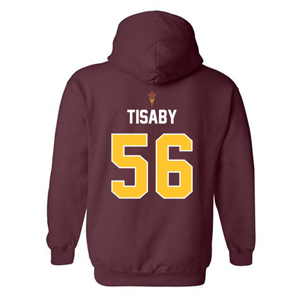 Arizona State - NCAA Football : Cortavious Tisaby - Replica Shersey Hooded Sweatshirt-1