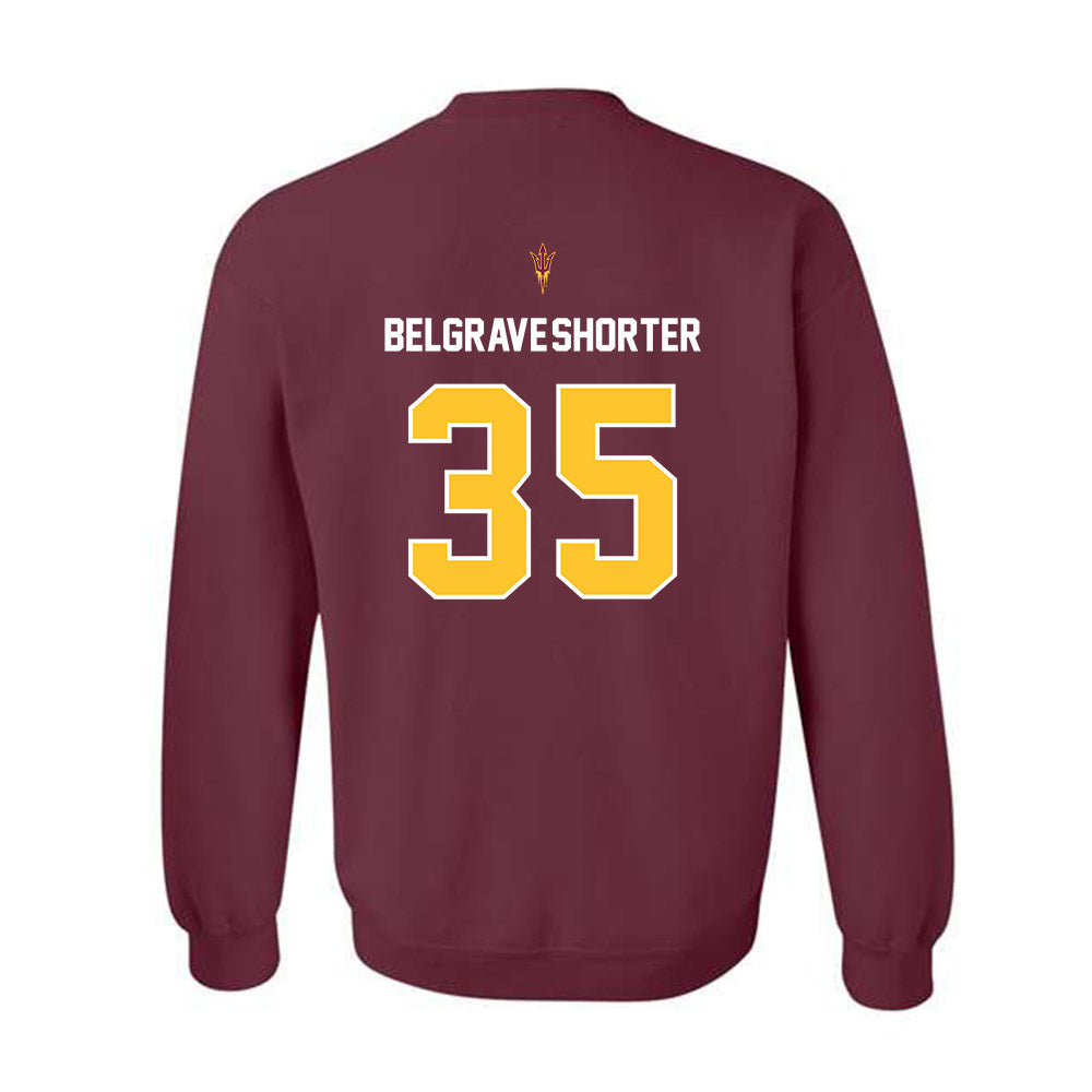 Arizona State - NCAA Football : Antoine Belgrave-Shorter - Replica Shersey Crewneck Sweatshirt-1