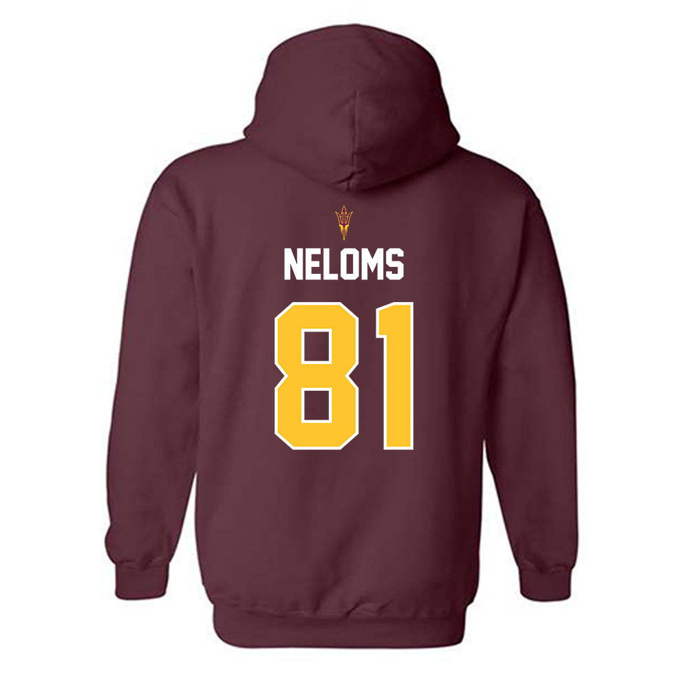 Arizona State - NCAA Football : Uriah Neloms - Replica Shersey Hooded Sweatshirt-1