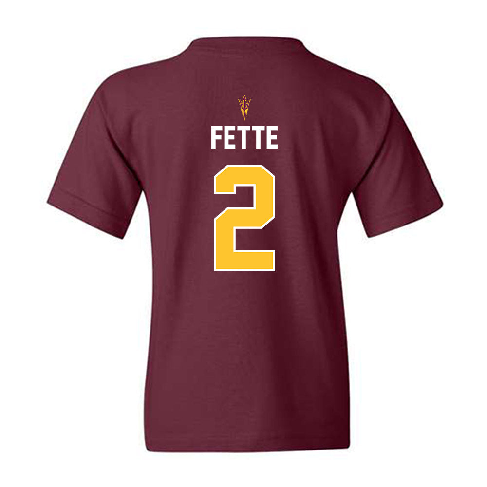 Arizona State - NCAA Football : Jake Fette - Replica Shersey Youth T-Shirt-1