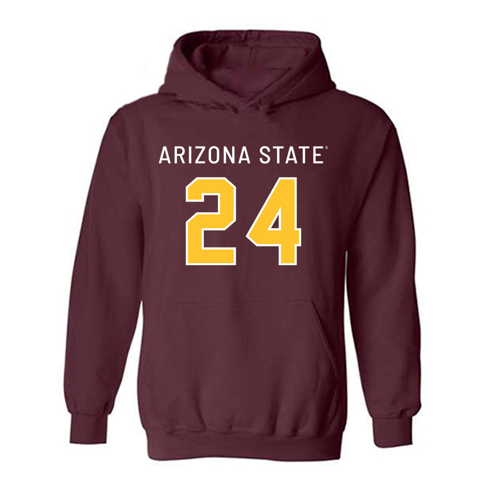 Arizona State - NCAA Football : David Avit - Replica Shersey Hooded Sweatshirt-0