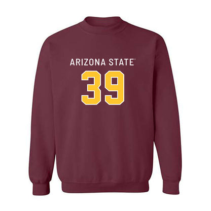 Arizona State - NCAA Football : Tyler Wigglesworth - Replica Shersey Crewneck Sweatshirt-0